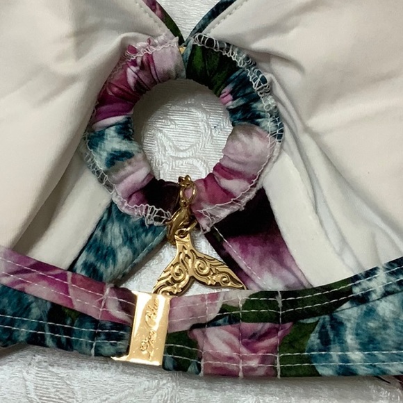 Lisa Blue AFRICAN QUEEN bikini top-Rose (#53) - Picture 4 of 7